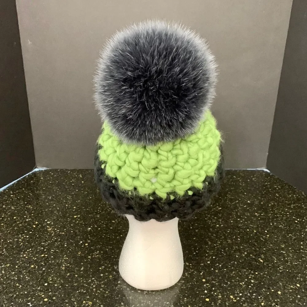 Mischa Lampert Merino Wool Handspun Beanie.